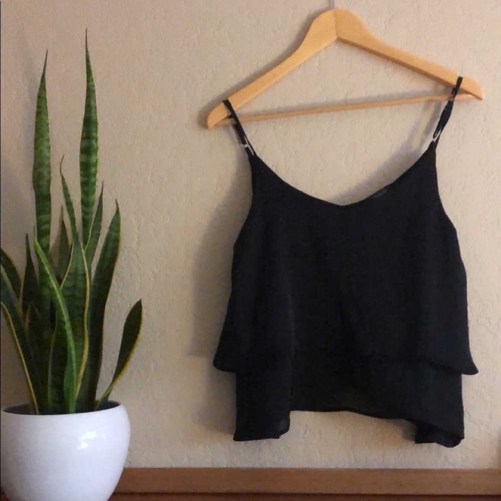 Black tank top